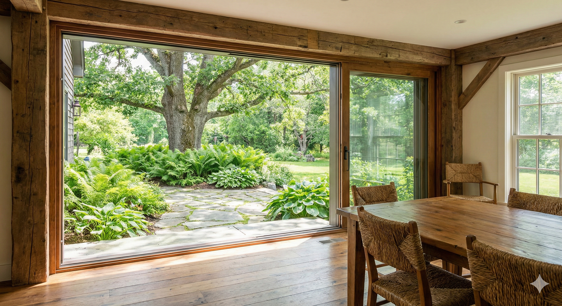 Newly installed premium aluminium sliding doors Sydney home