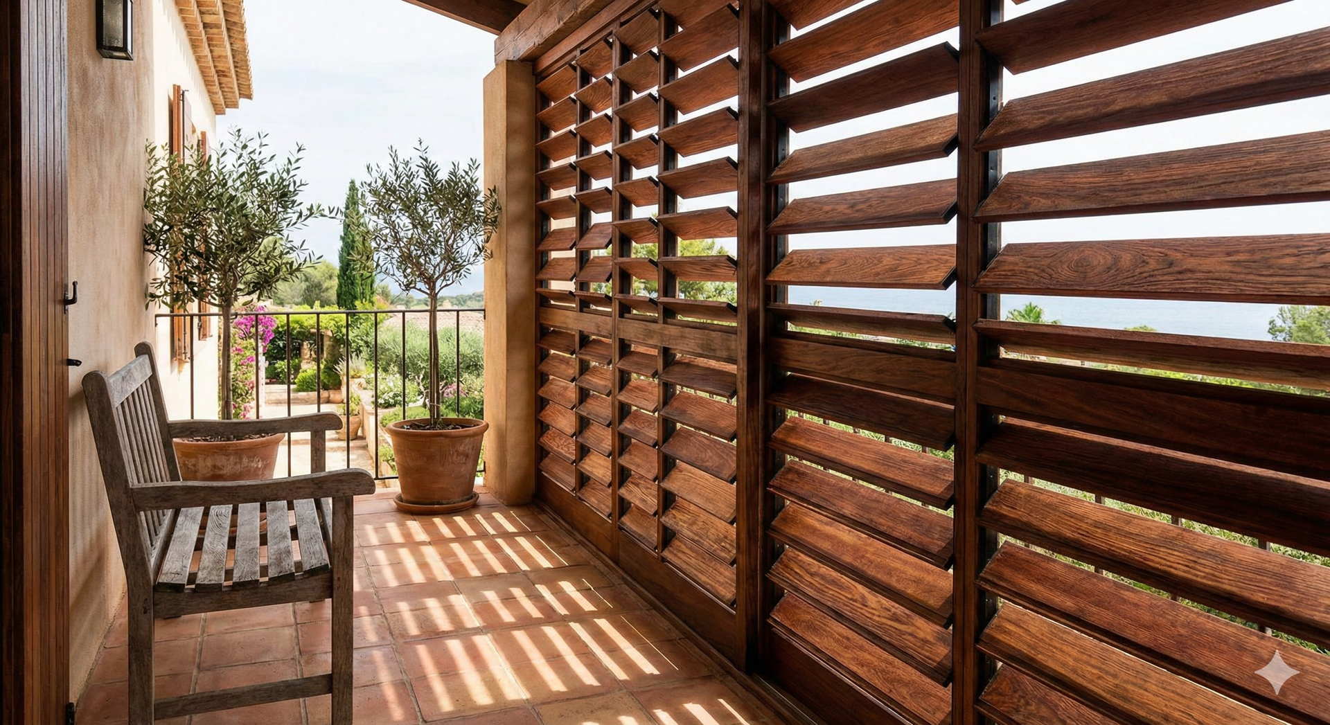 Louvre windows detailed view