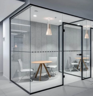 Sydney office glass partitioning system