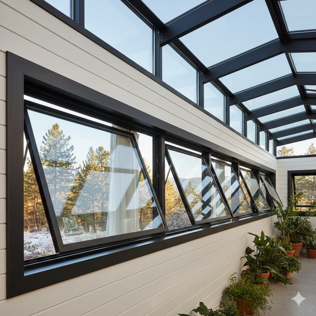 Completed awning windows installation